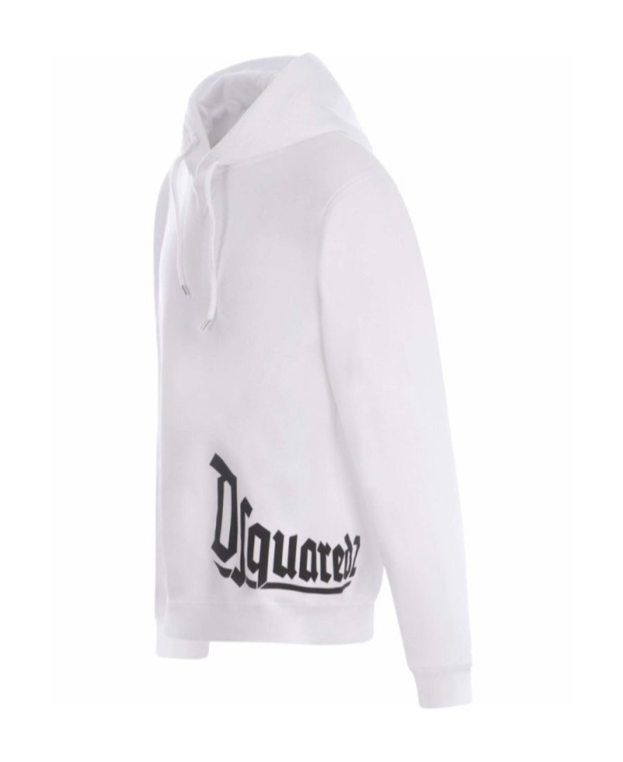 Dsquared2 Logo-printed Drawstring Hoodie In White
