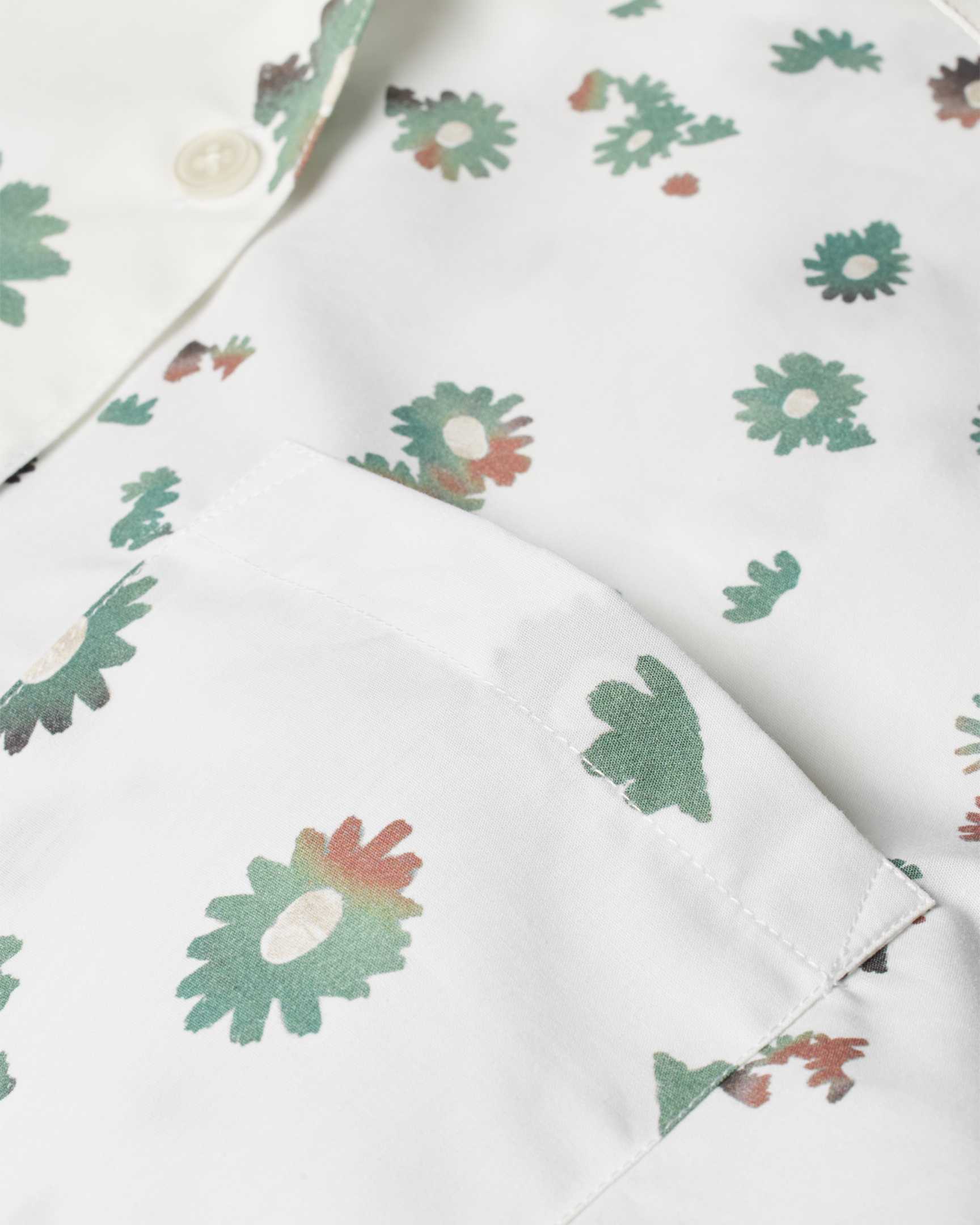 Ps By Paul Smith Ps Paul Smith Floral Print Cotton Shirt In White