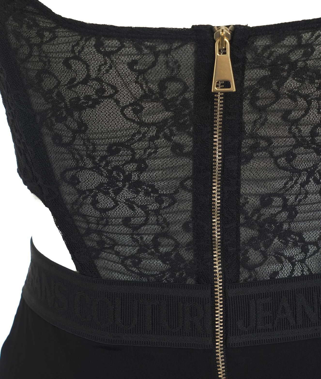 Versace Jeans Panelled-design Dress In Black