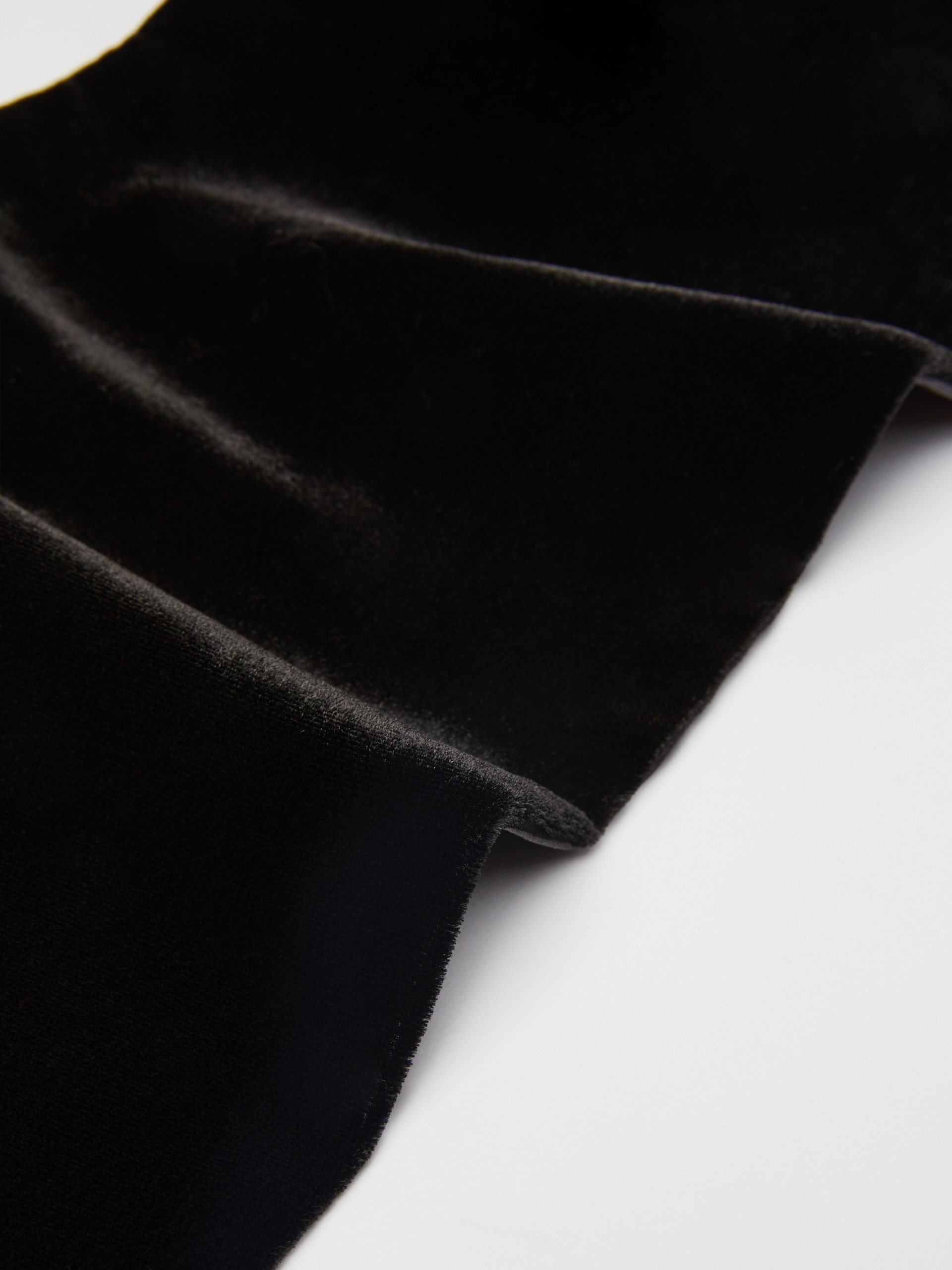 Max Mara Fringed Scarf In Black