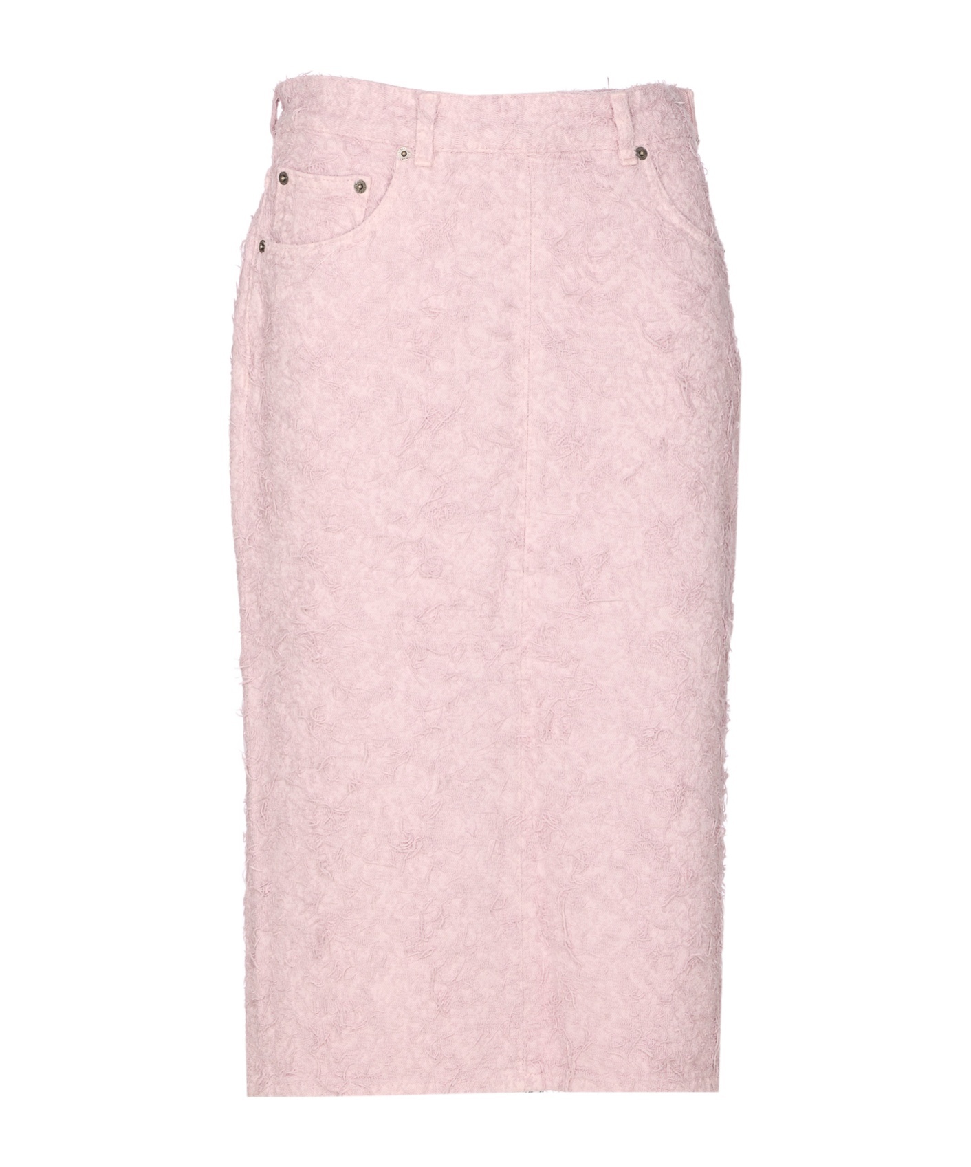 Haikure Midi Skirt With Pockets And Slit In Pink