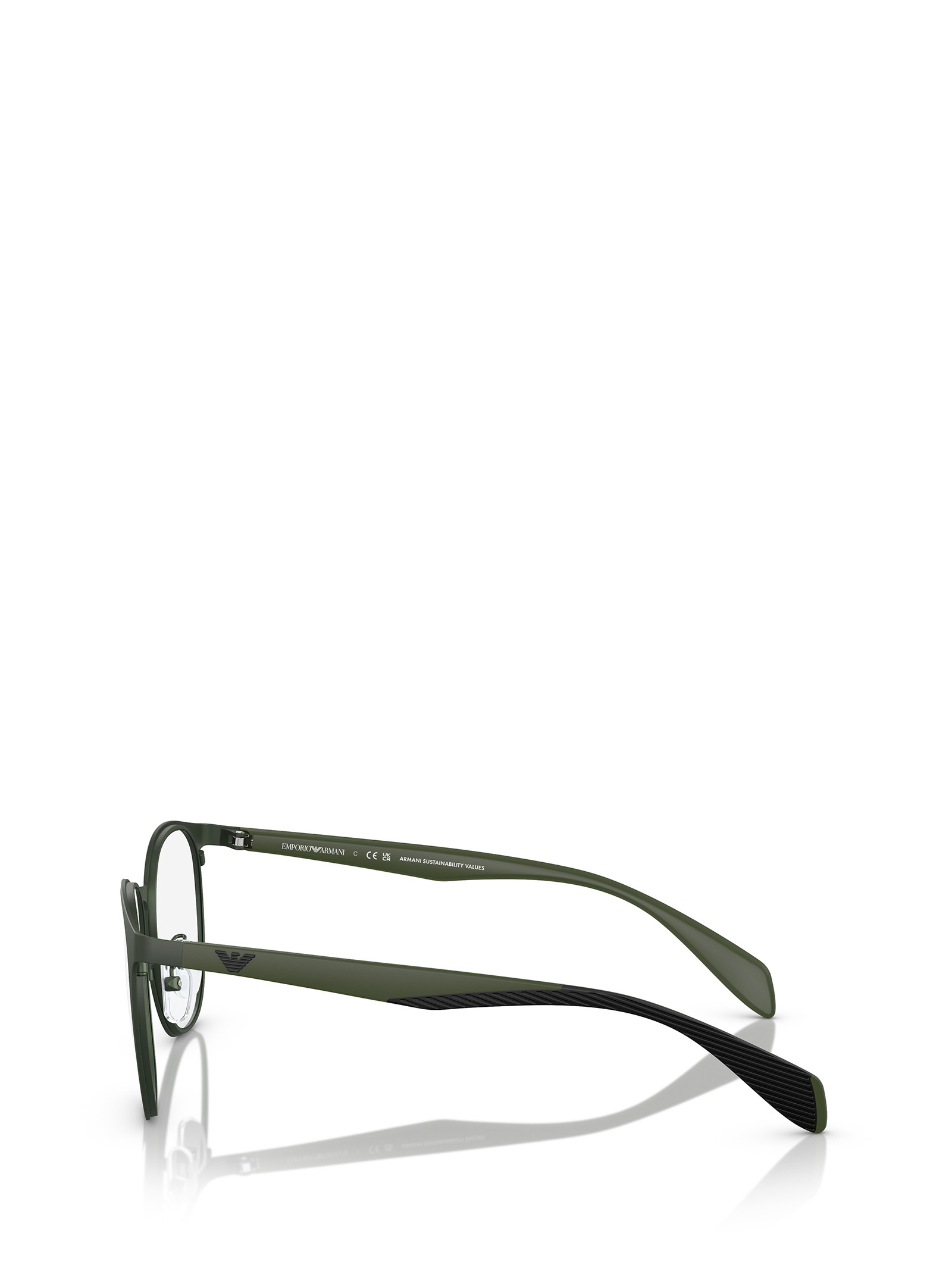 Emporio Armani Full Frame Plain Mirror In Black