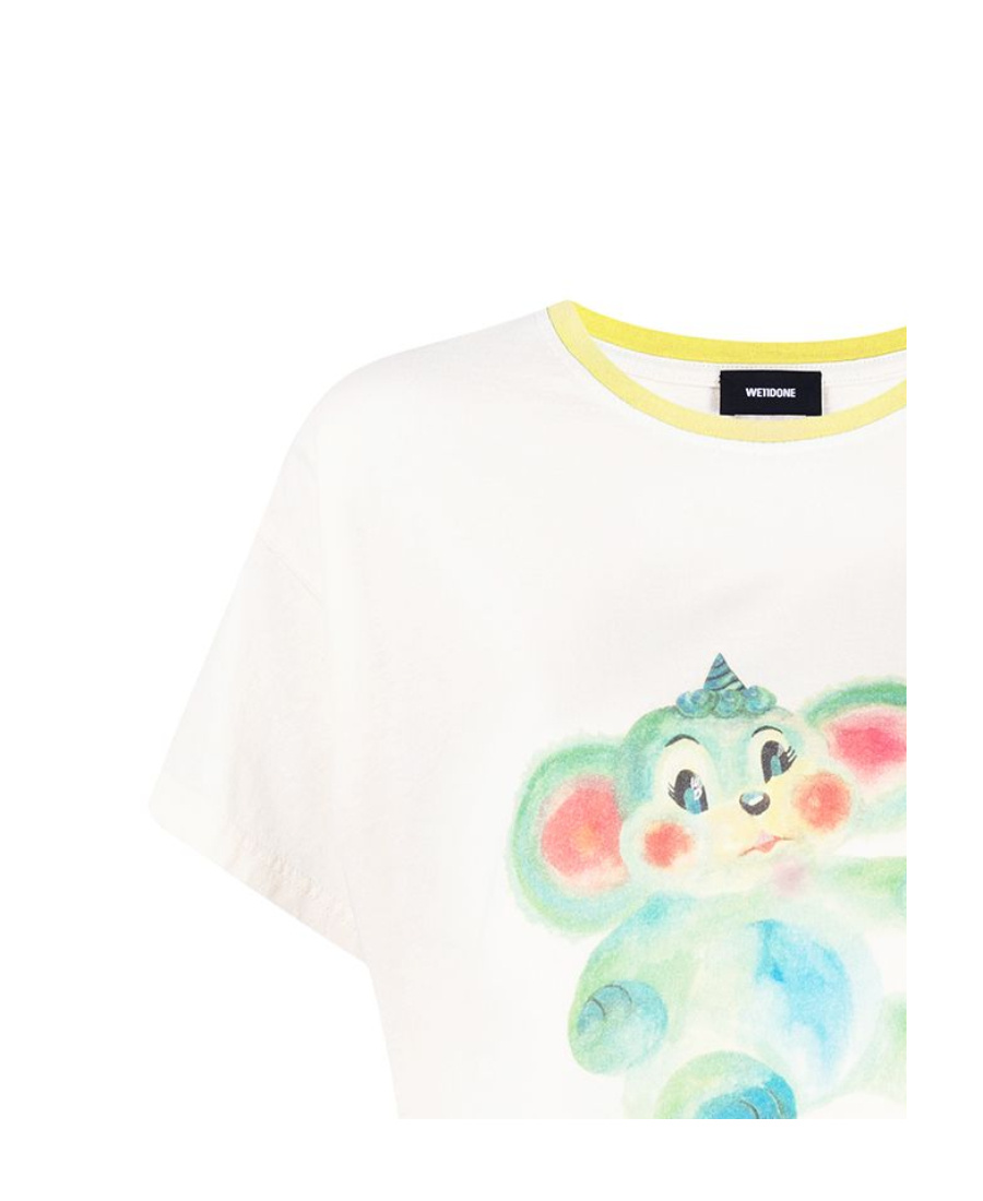 We11 Done Bear Printed T-shirt In White
