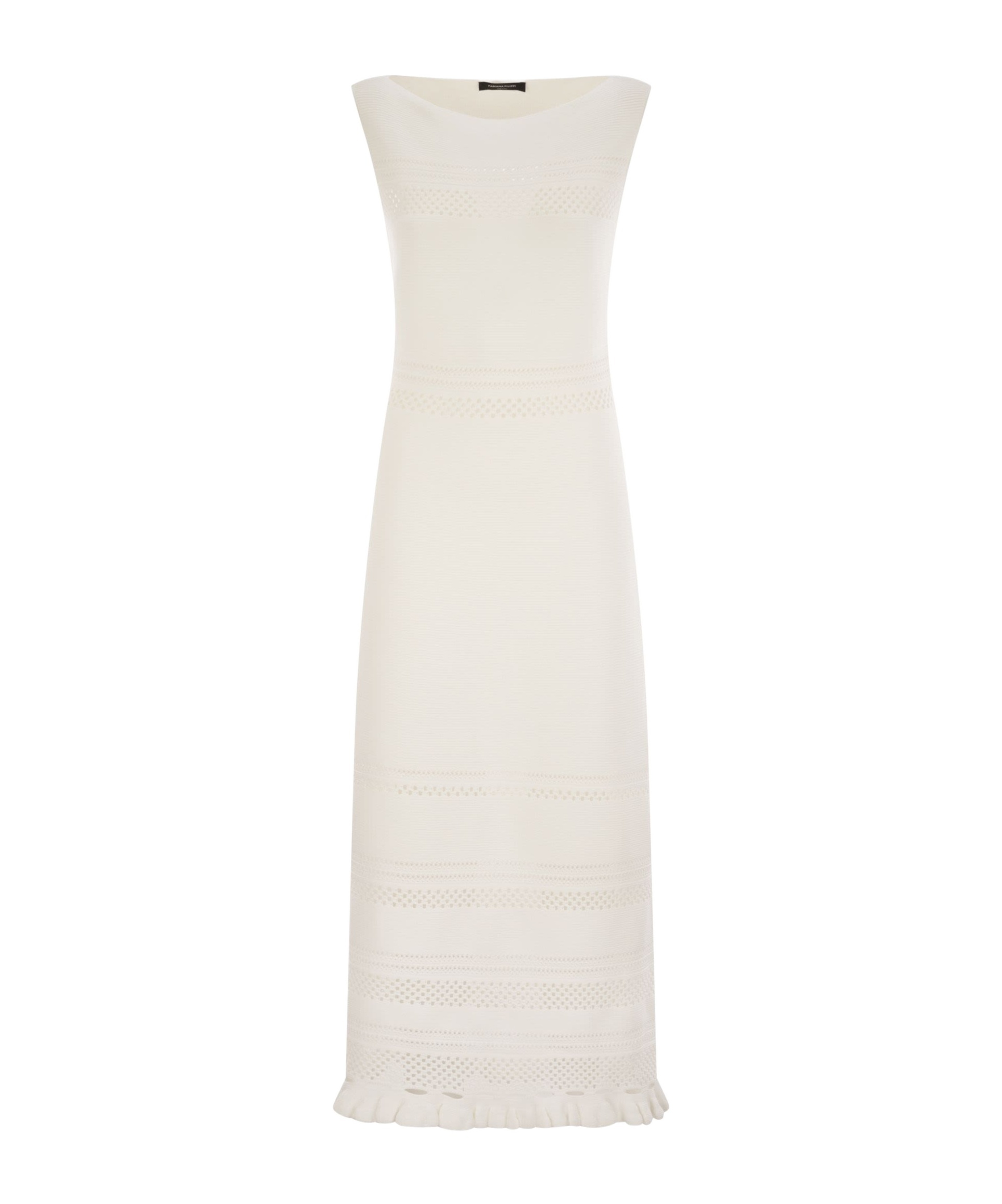 Fabiana Filippi Light Cotton Sleeveless Dress In Gold