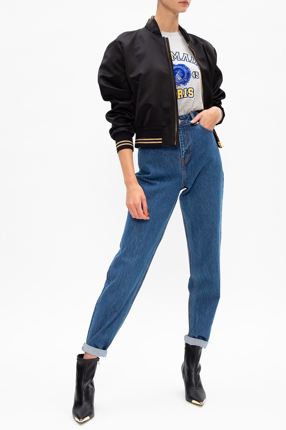 Versace Medusa Bomber Jacket In Black