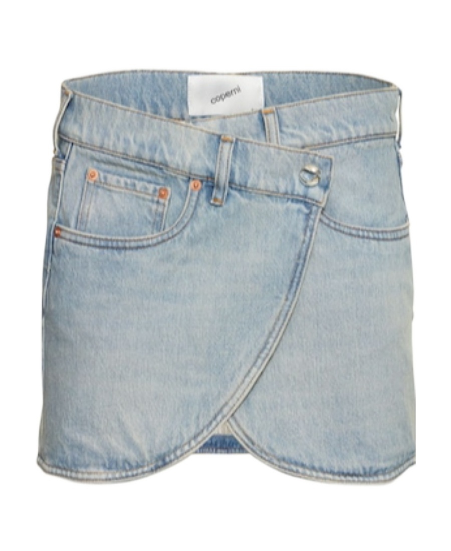 Coperni Asymmetrical Denim Skirt