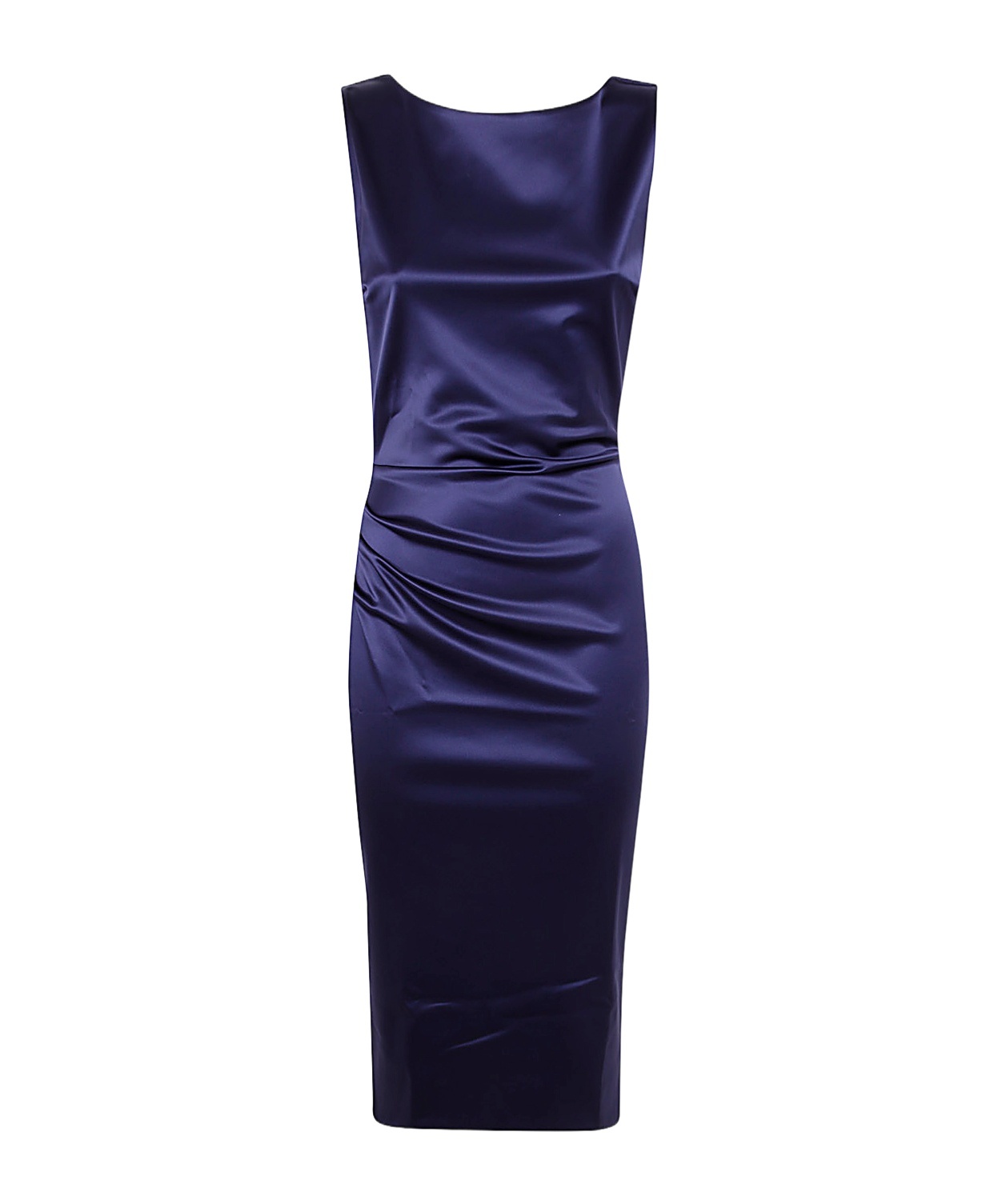 Chiara Boni La Petite Robe Ajour Satin Dress Jersey In Black