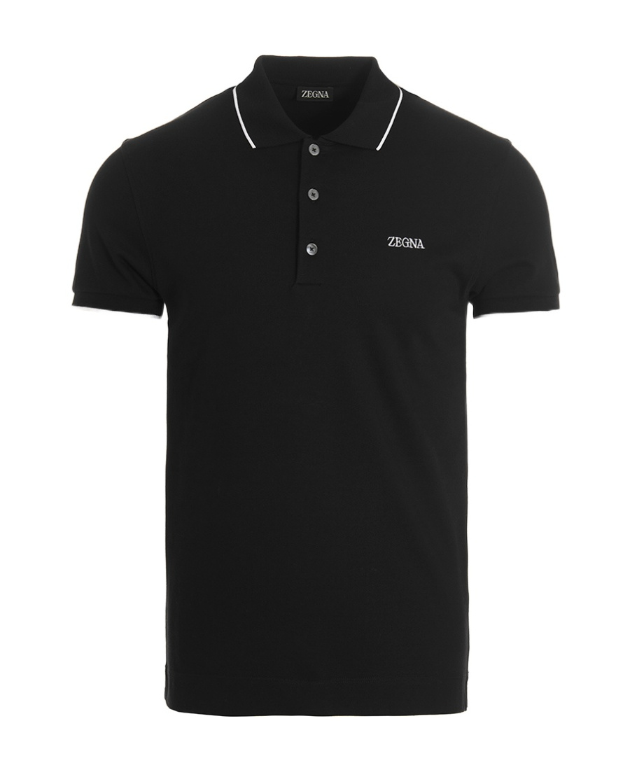 ZEGNA Z ZEGNA LOGO EMBROIDERED SHORT-SLEEVED POLO SHIRT