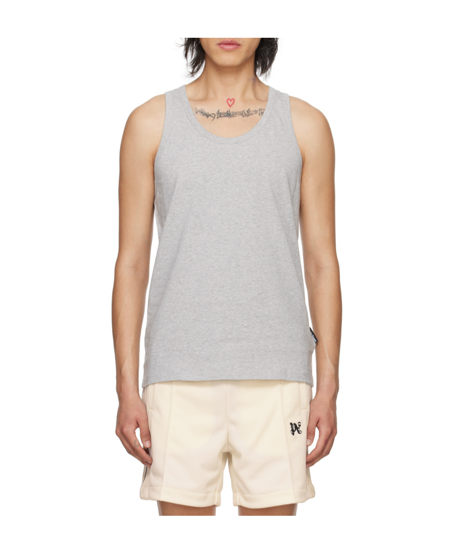 Palm Angels Essential Simple Vest In White