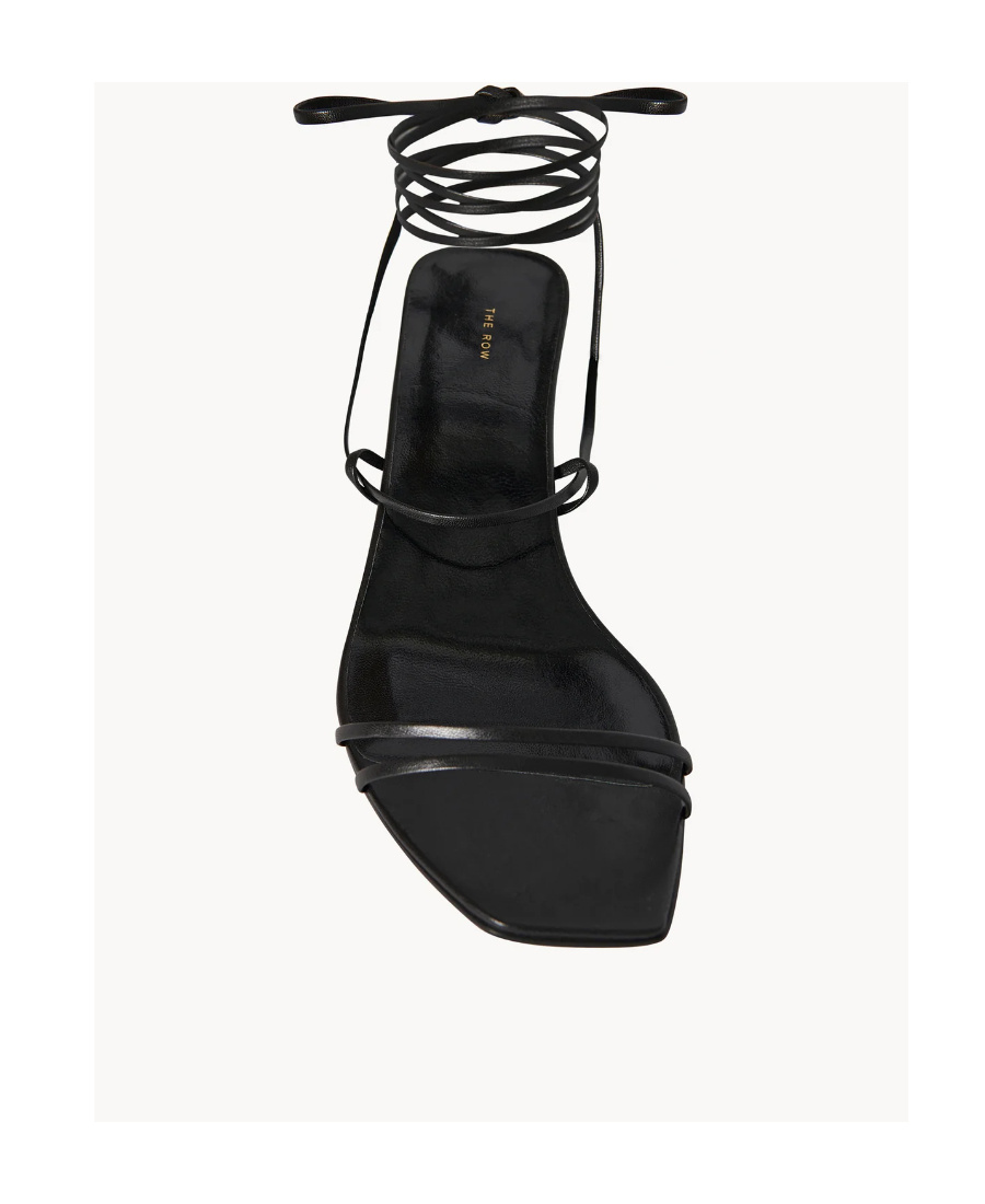 The Row Graphic Strap 35mm Sandals In Black