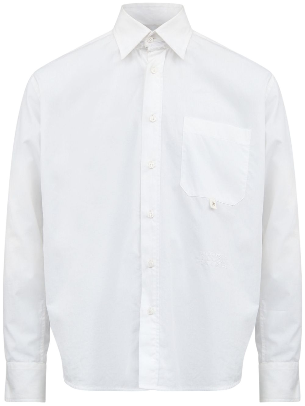 Mm6 Maison Margiela Detachable-collar Shirt In White