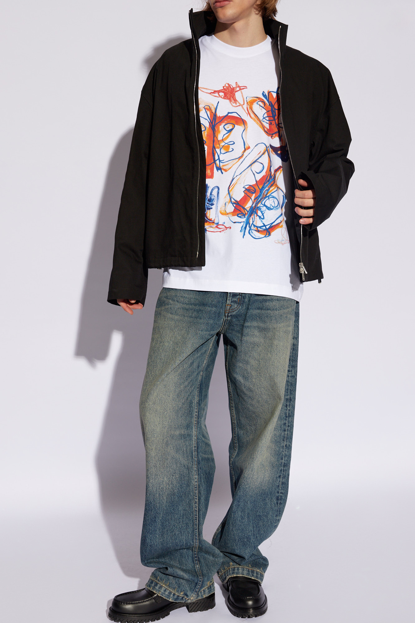 Etudes Studio X Julian Farade Abstract-print T-shirt In White