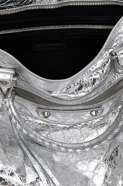 Balenciaga Le City Medium Handbag In Gray