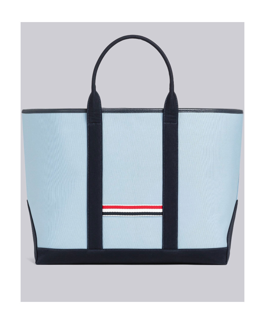 Thom Browne Medium Tool Tote Bag In Blue