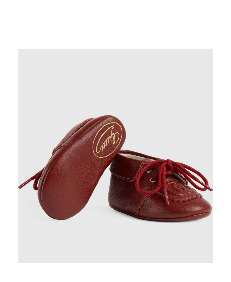 Gucci Gg Lace-up Fastening Shoes In Red
