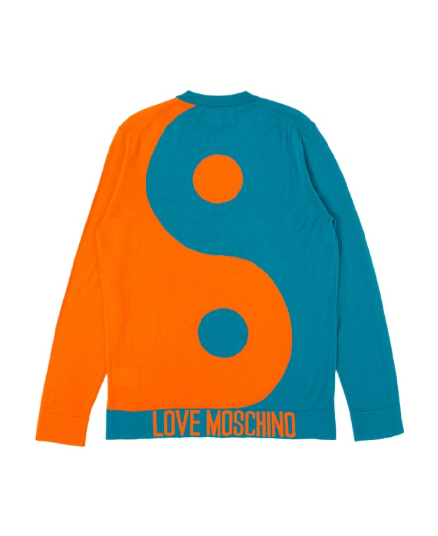 Moschino Niuzhuan Qiankun Pullover In Blue