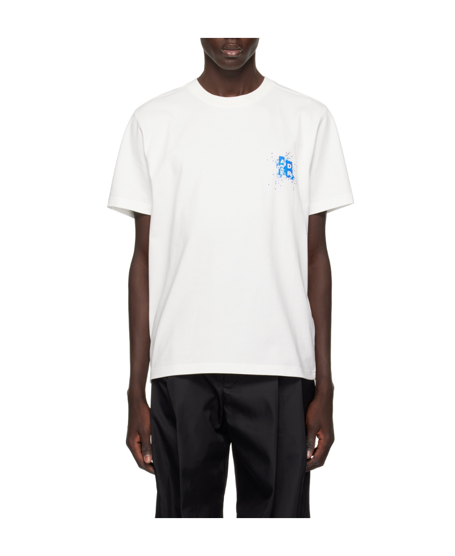 Ader Error Crystal Short-sleeved T-shirt In White