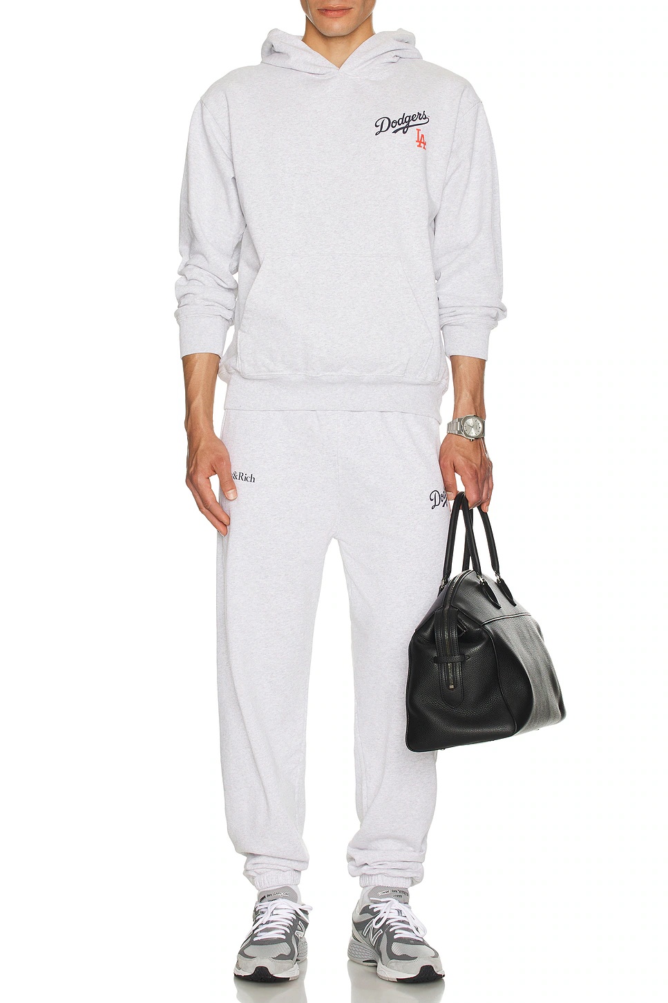 Sporty And Rich Logo Printed Tapered Leg Sweatpant