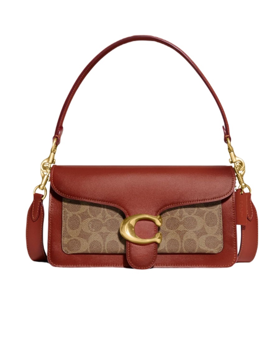 Coach Zippered Shoulder Bag In Brown