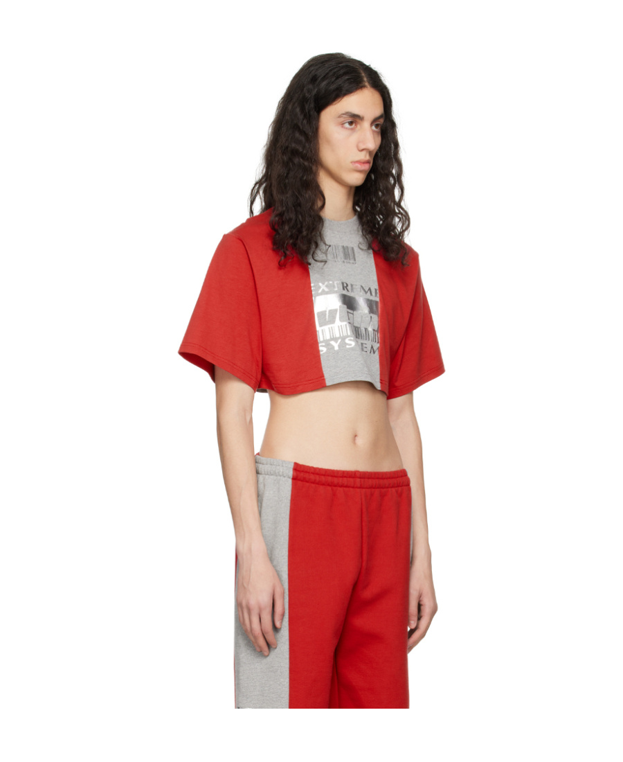 Vtmnts Logo Short T-shirt In Red