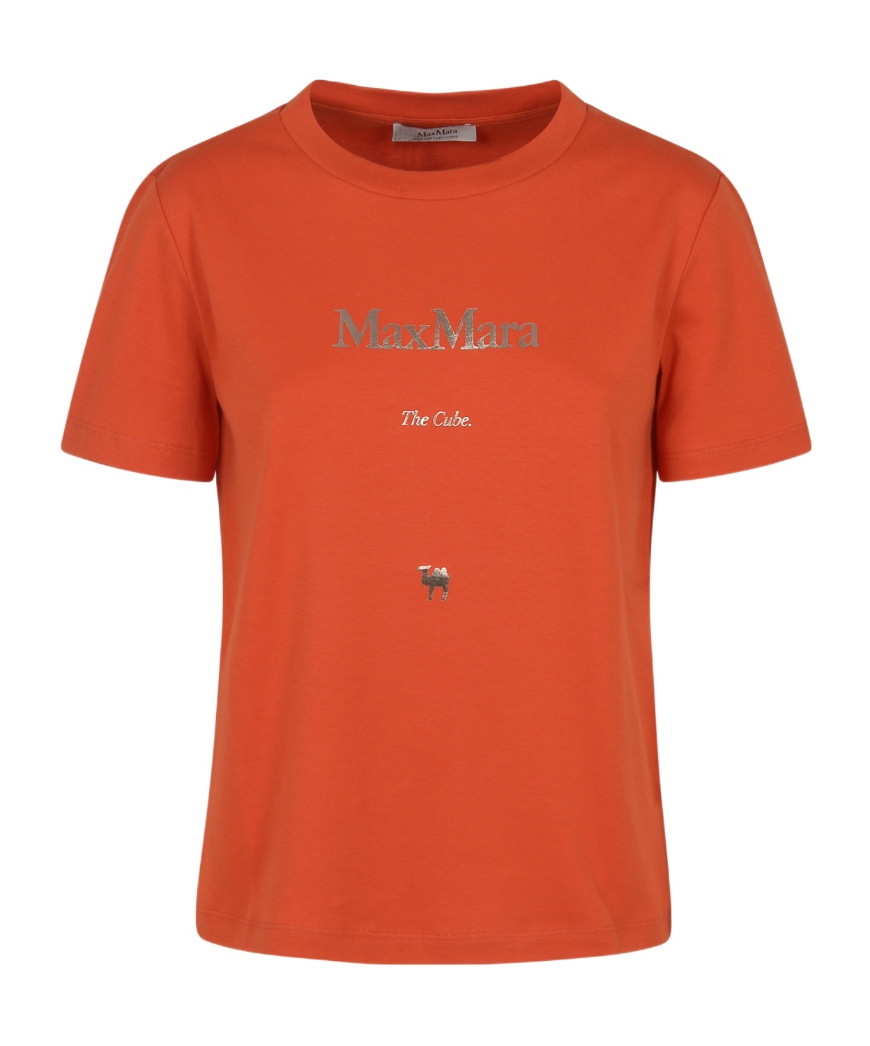 Max Mara Women Logo Embroidery T-shirt In Red