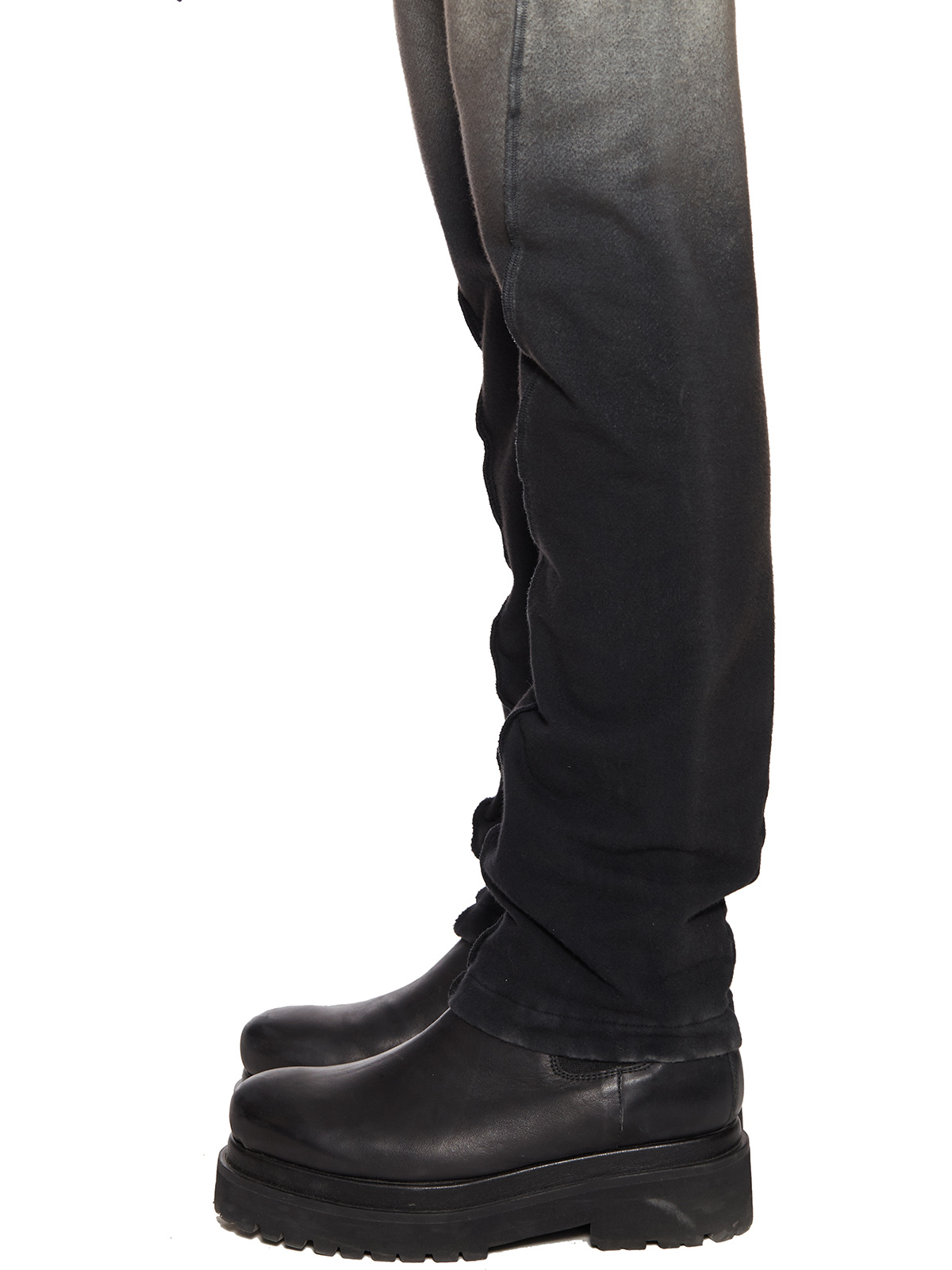 Nostra Santissima Gradual Color Slimming Casual Pants In Black
