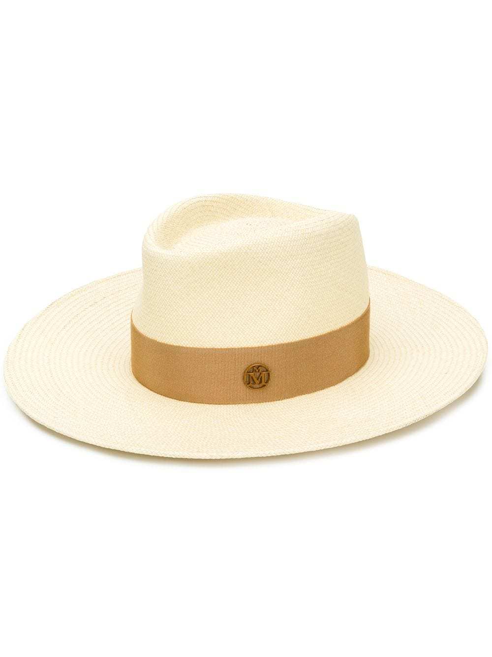Maison Michel Charles Fedora Hat In White