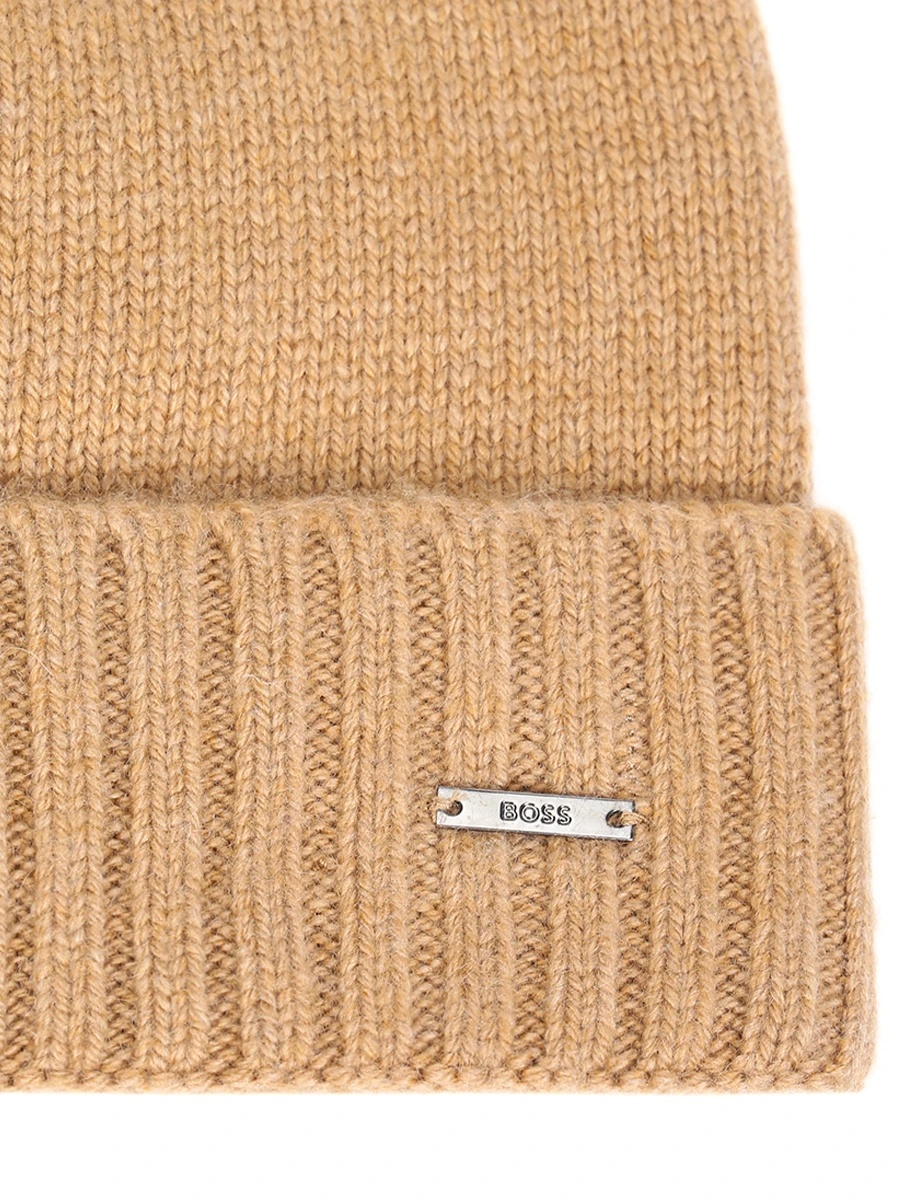 Hugo Boss Logo Hat In Nude