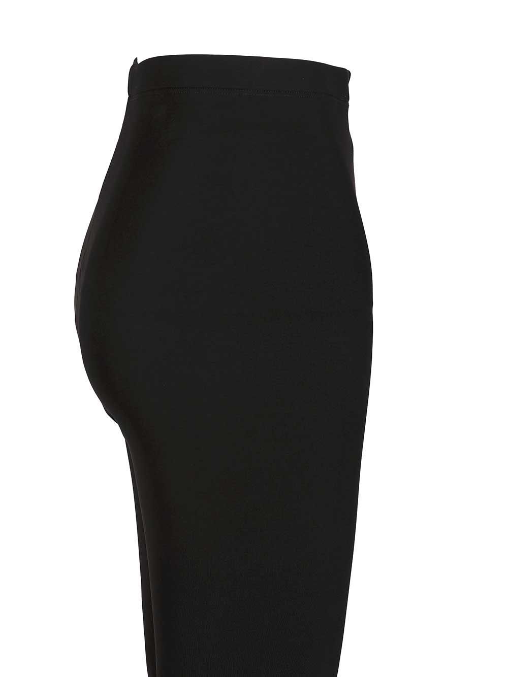 Rick Owens Lilies Mid-rise Flared-leg Pants In Black