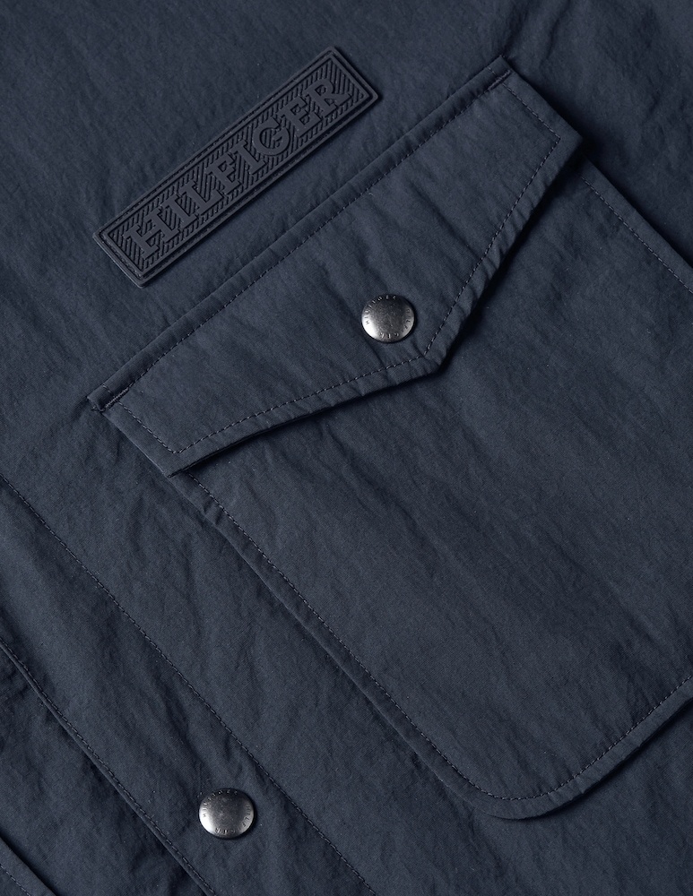 Shop Tommy Hilfiger Long-sleeved Casual Jacket In Black