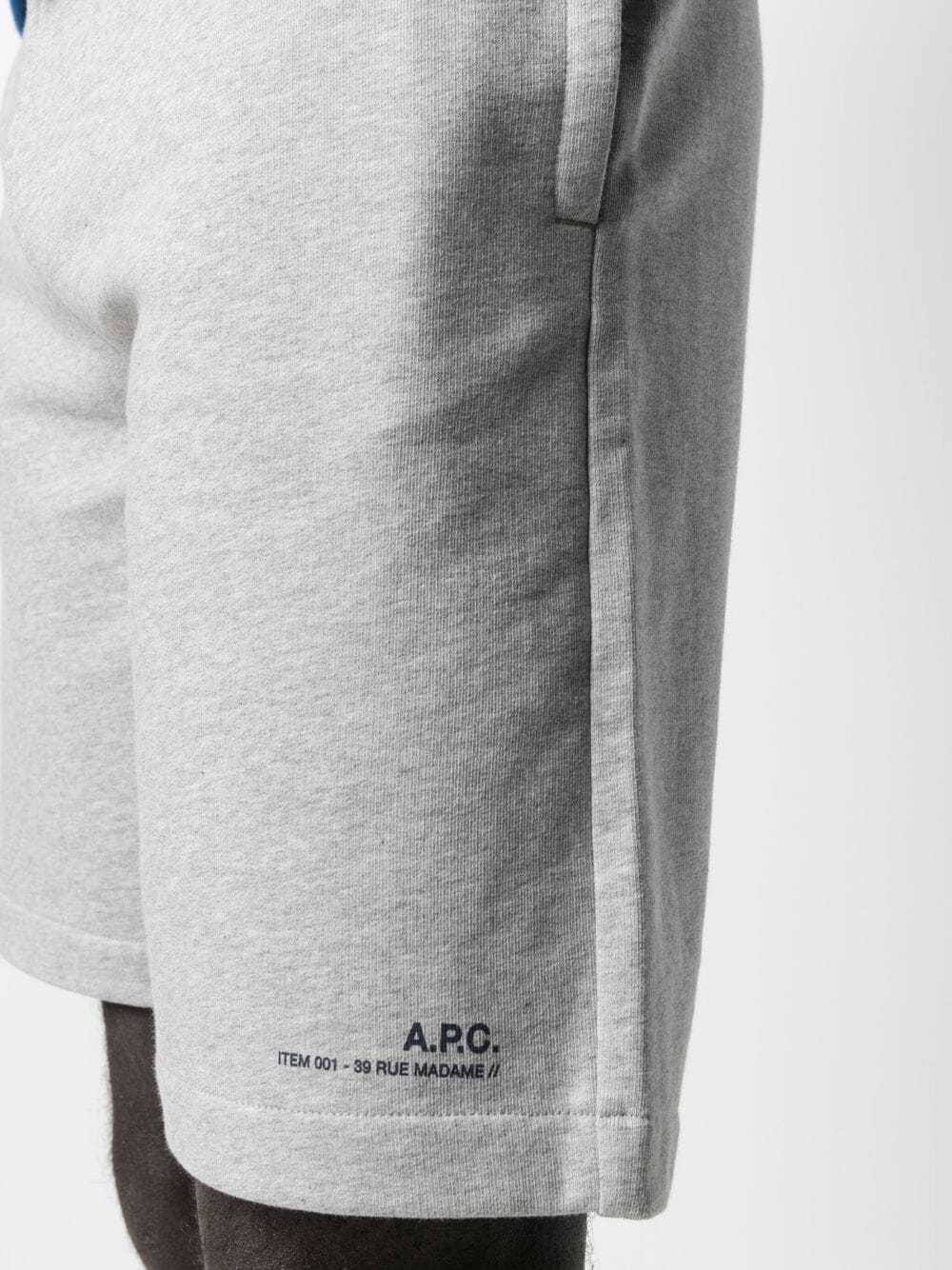 Apc Logo-print Track Shorts In White