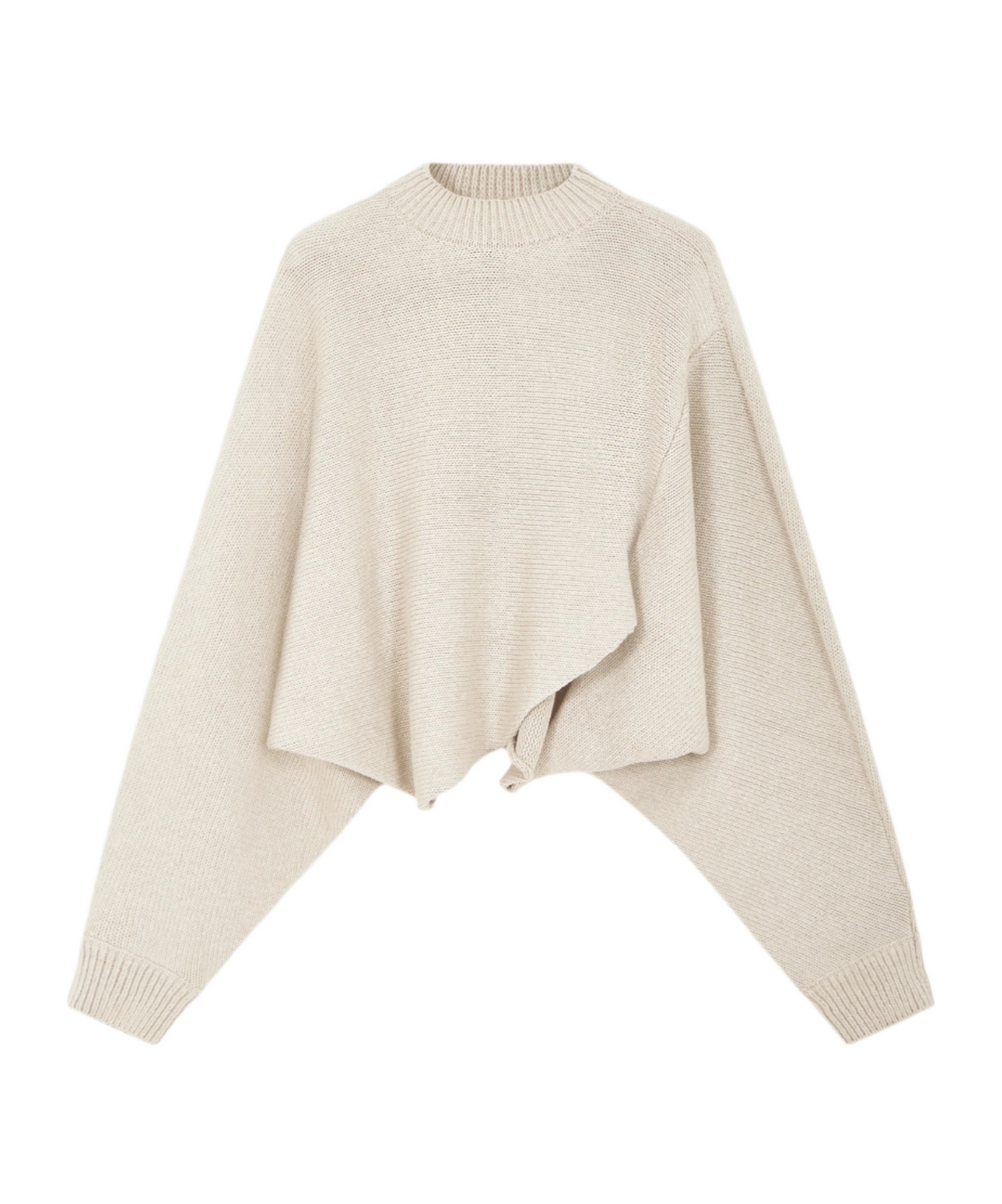 Alaïa Long Sleeve Sweater In Neutral