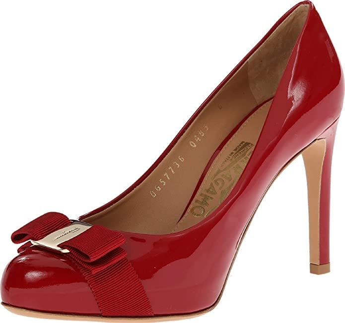 Ferragamo Bow-tie High Heels In Red