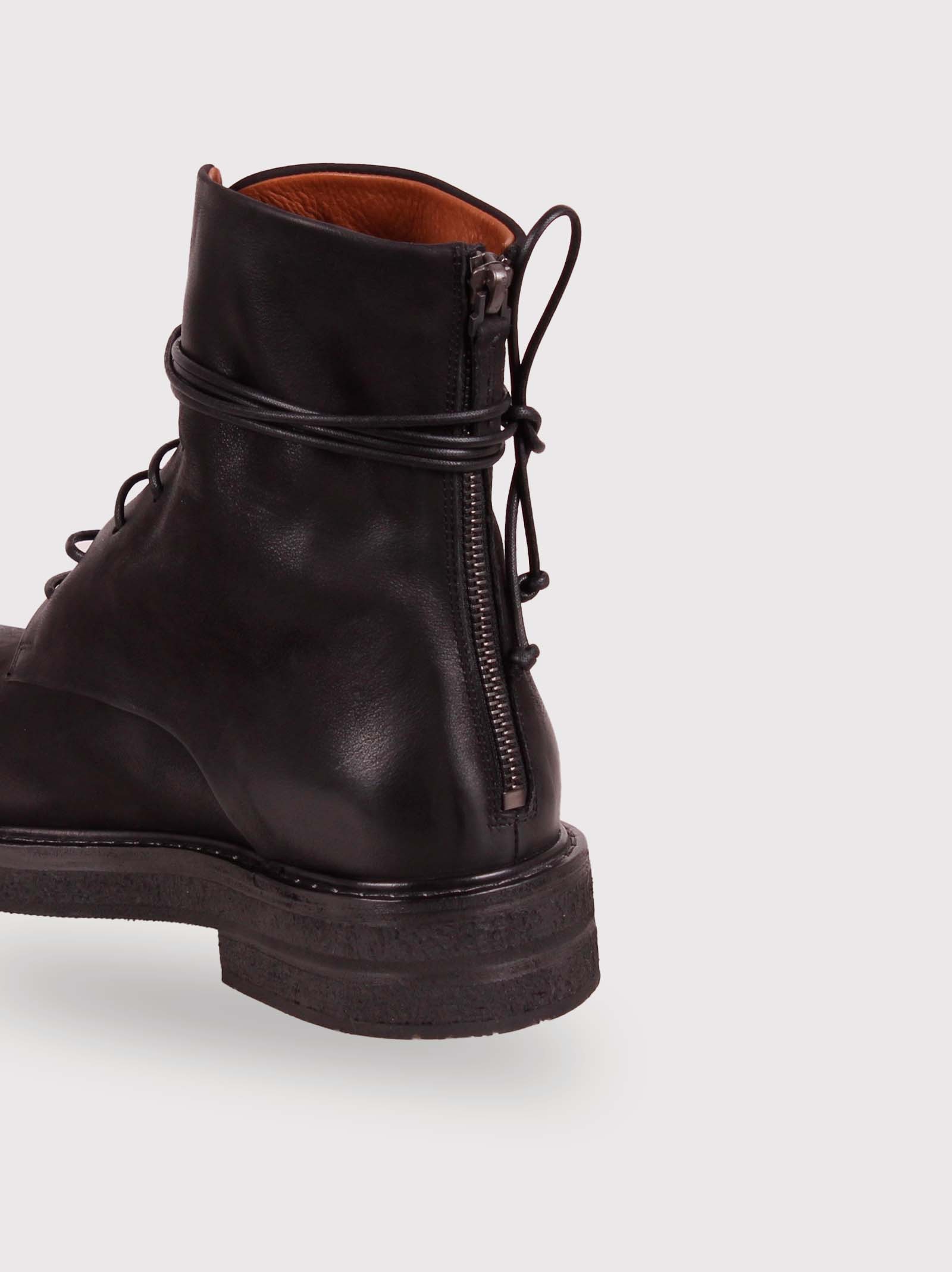 Marsèll Lace-up Ankle Boots In Burgundy