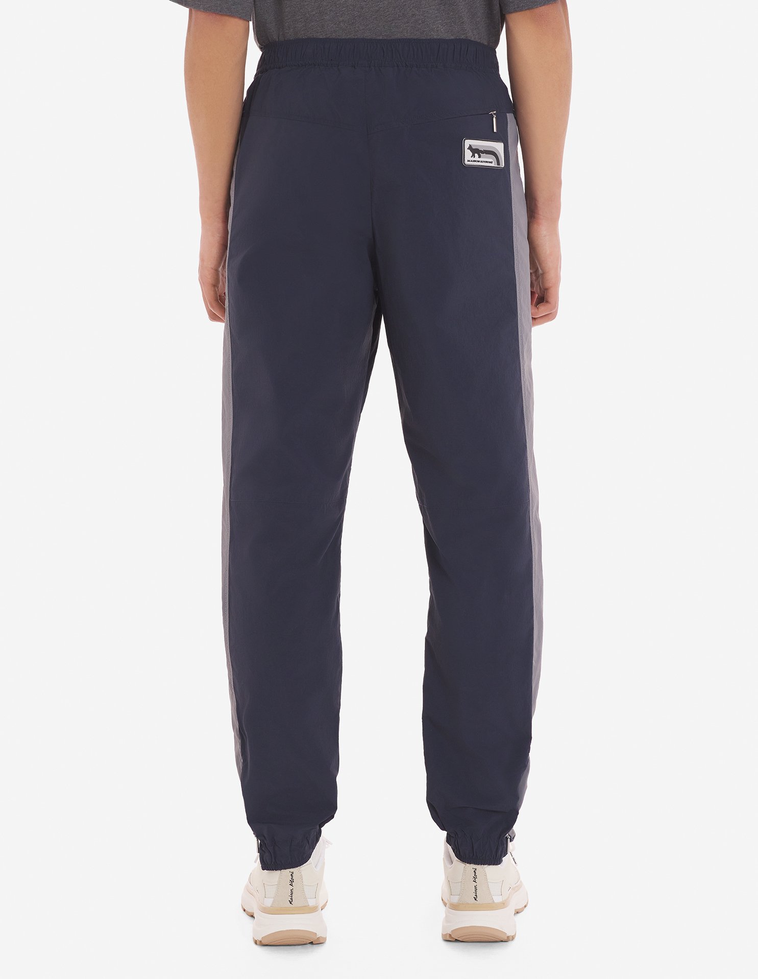 Maison Kitsuné Maison Kitsune Colourblock Technical Track Pants In Black