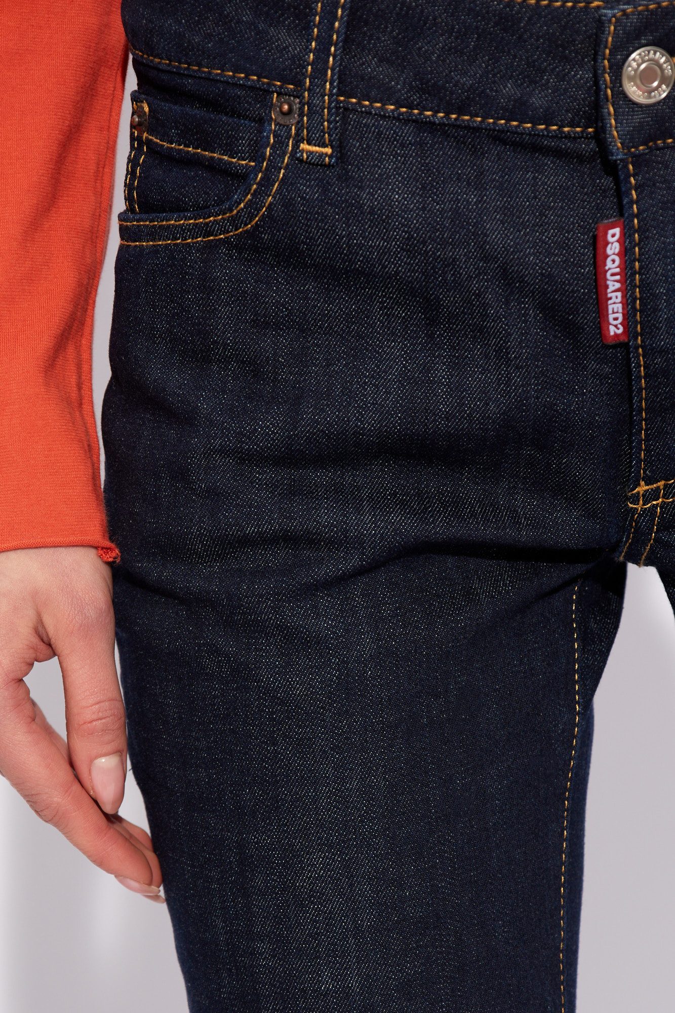 Dsquared2 Twiggy Flared Jeans In Black