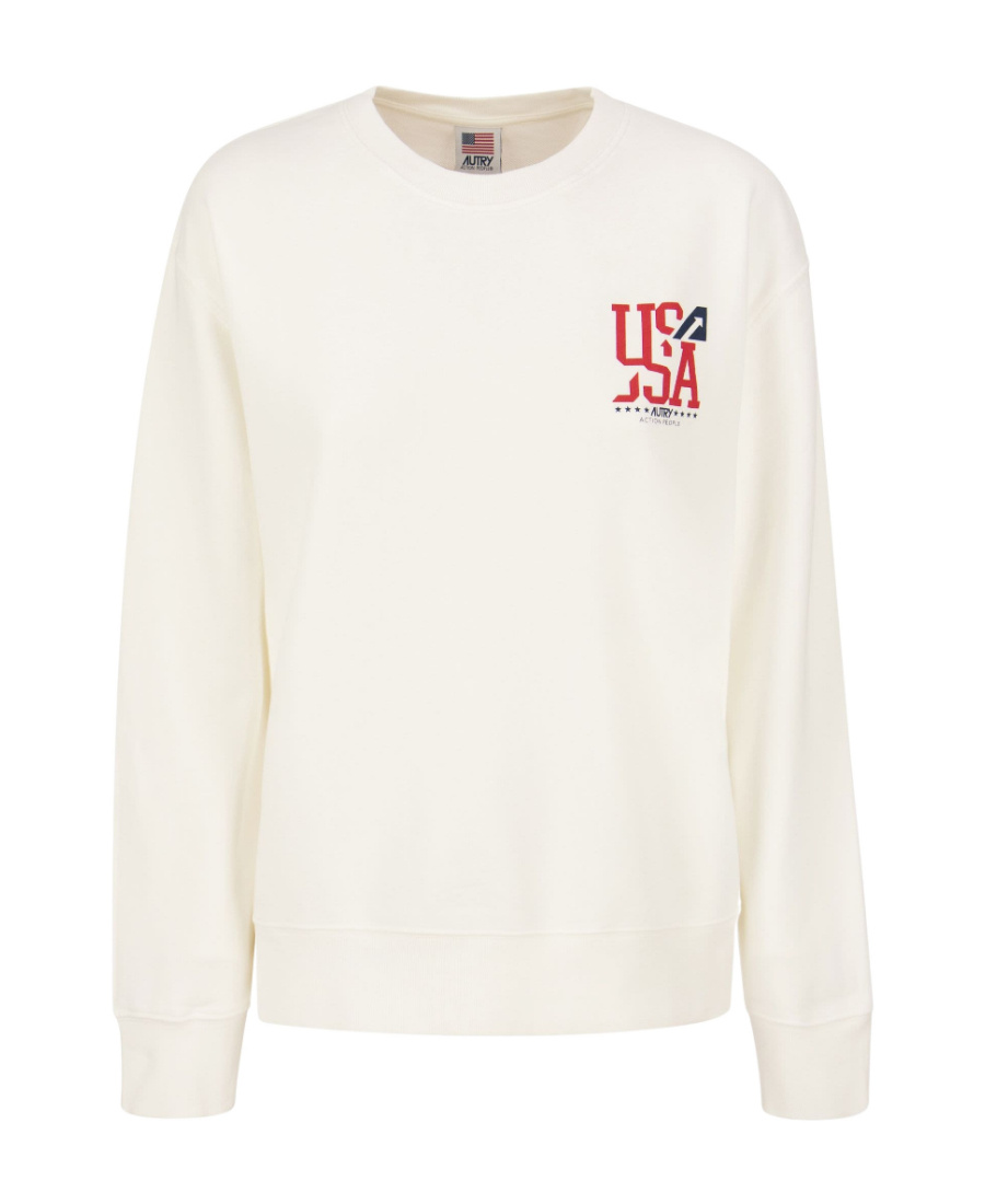 Autry Iconic Sweatshirt Crew Neck In Multicolor