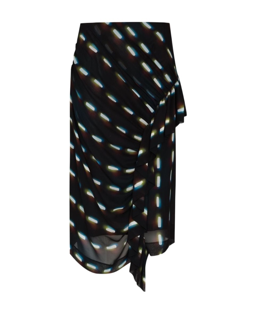 Dries Van Noten Pattern Skirt In Black