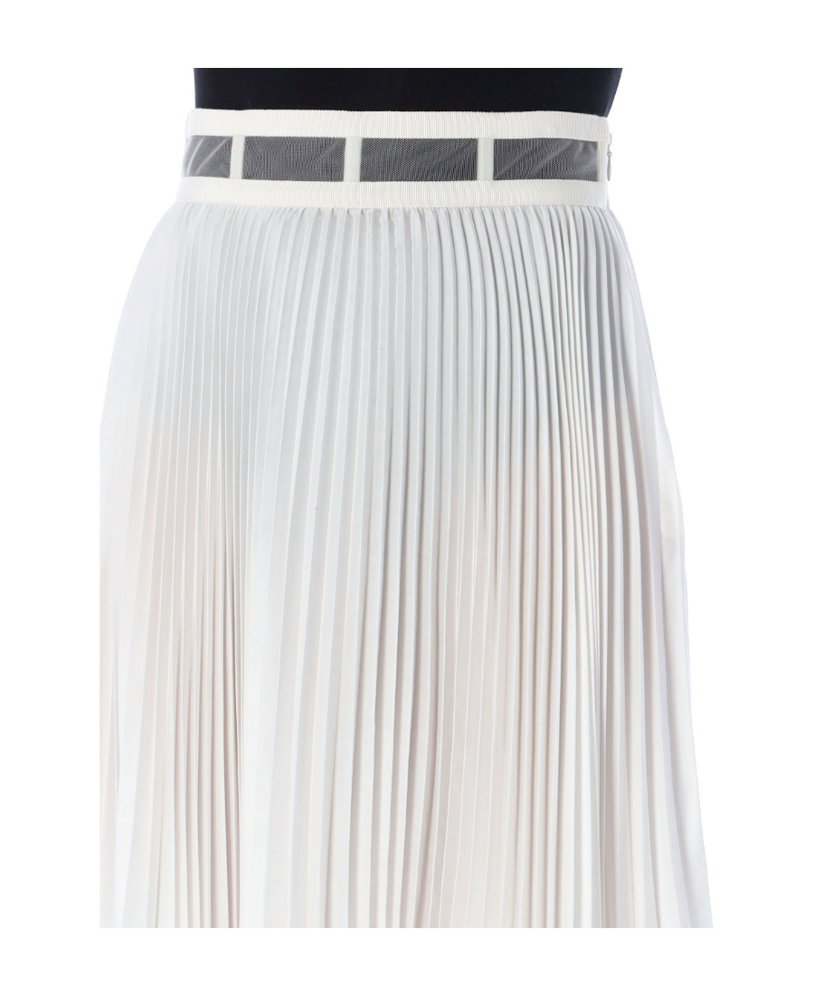 DIOR CHRISTIAN DIOR PLEATED HIGH WAIST MIDI SKIRT 