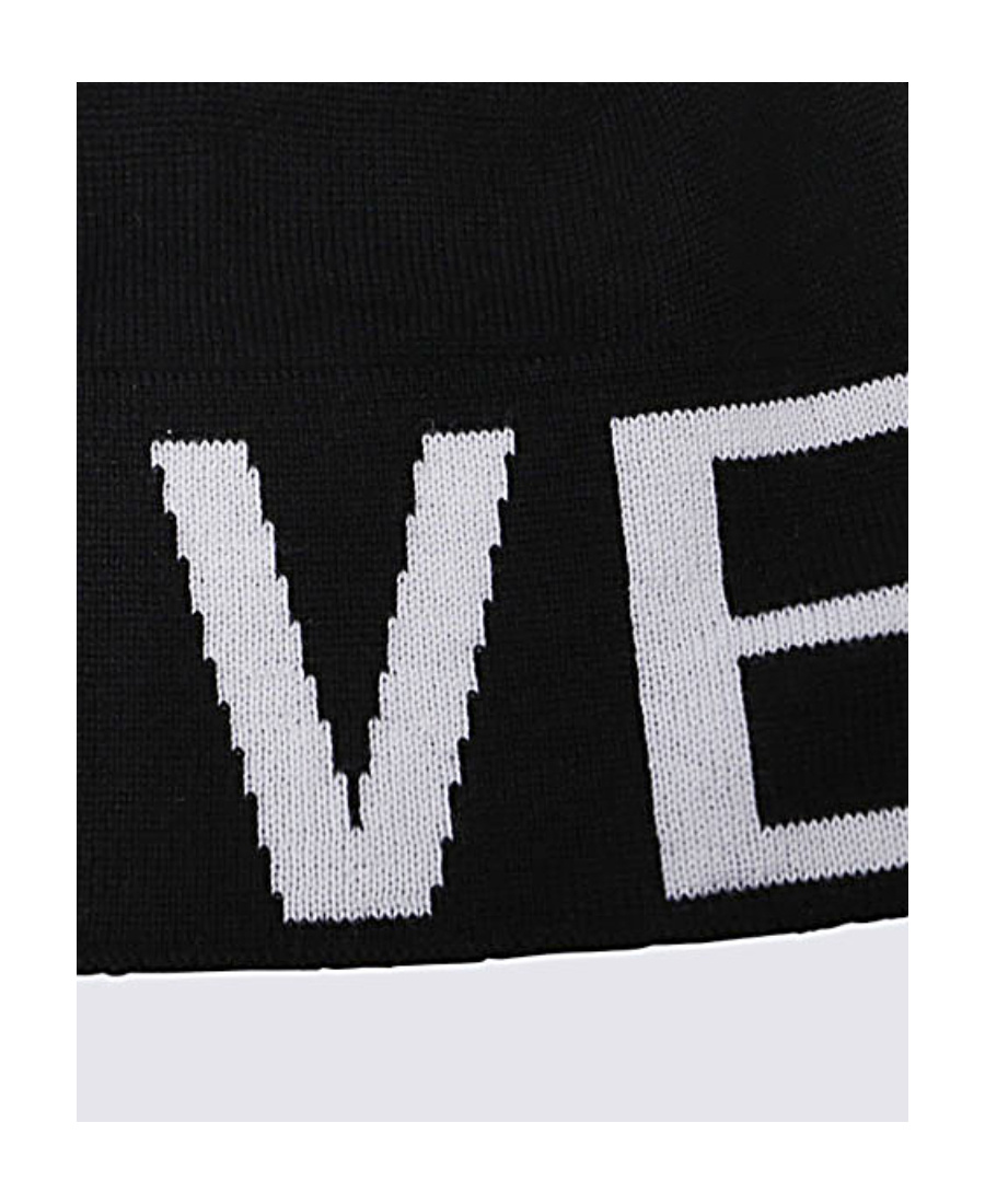 Givenchy Intarsia-knit Wool Beanie In Black