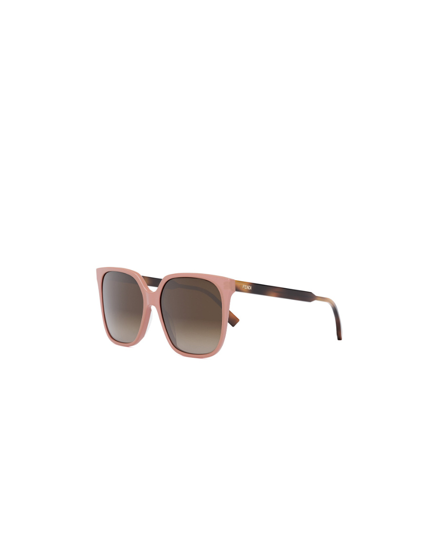 Fendi Logo Sunglasses In Brown