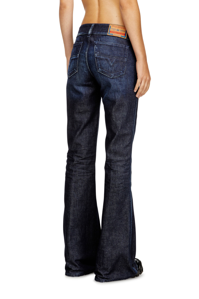 Diesel D-hush Bootcut Jeans In Blue