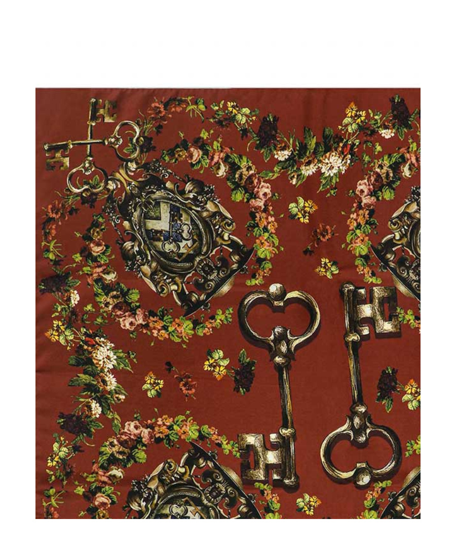Dolce & Gabbana Printed Scarf In Red