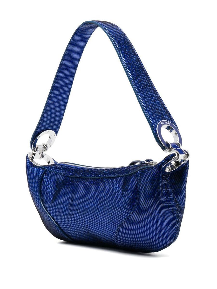 By Far Logo Handbag In Blue