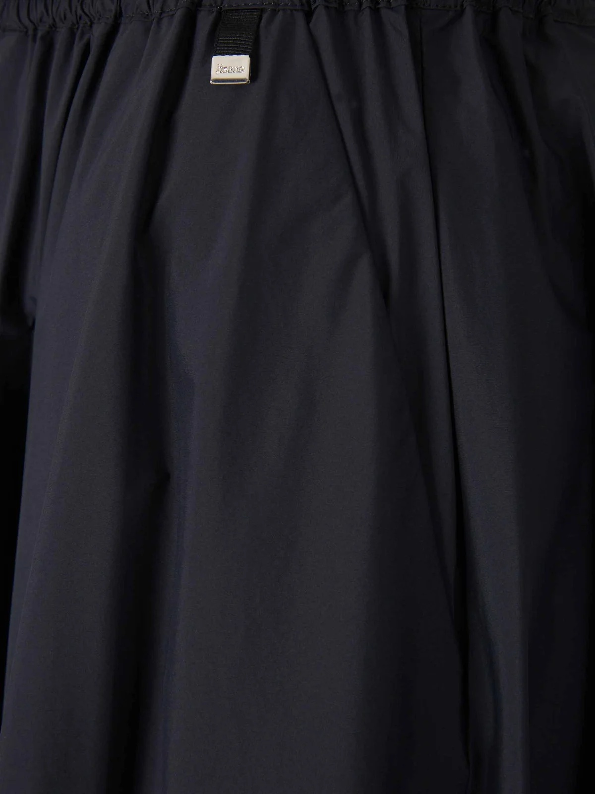 Herno Flowing Black Maxi Skirt With Elastic Waistband In Black