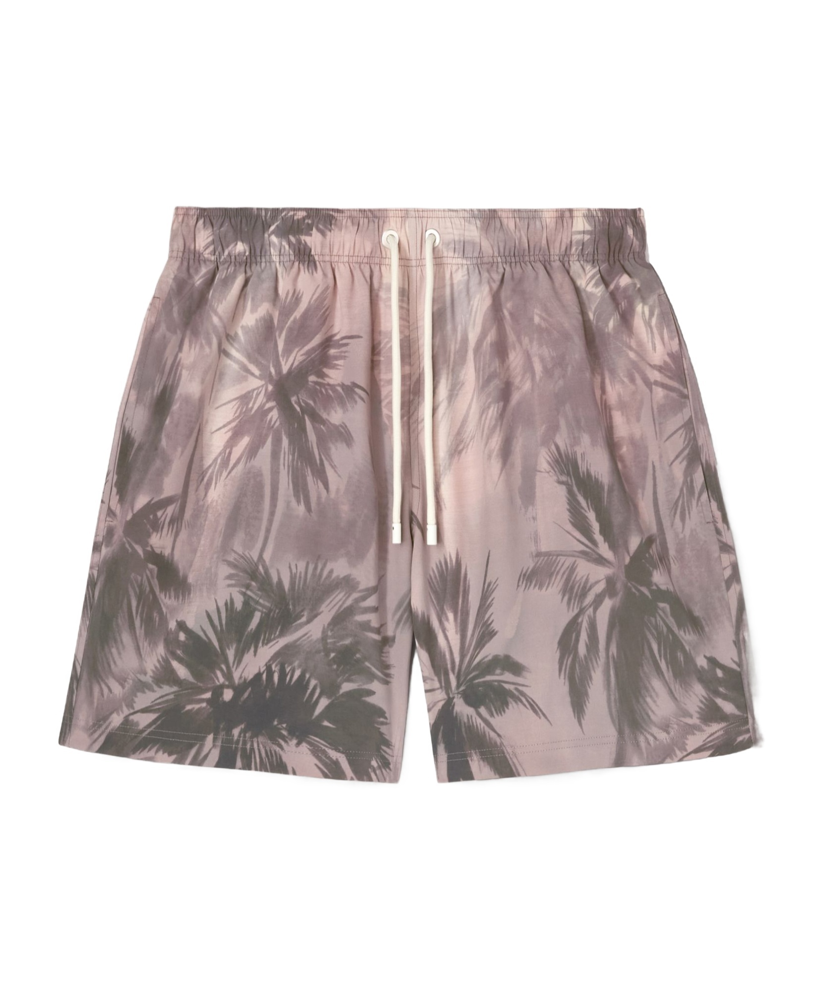 Palm Angels Mini Sunset Palms Swim Shorts In Gray