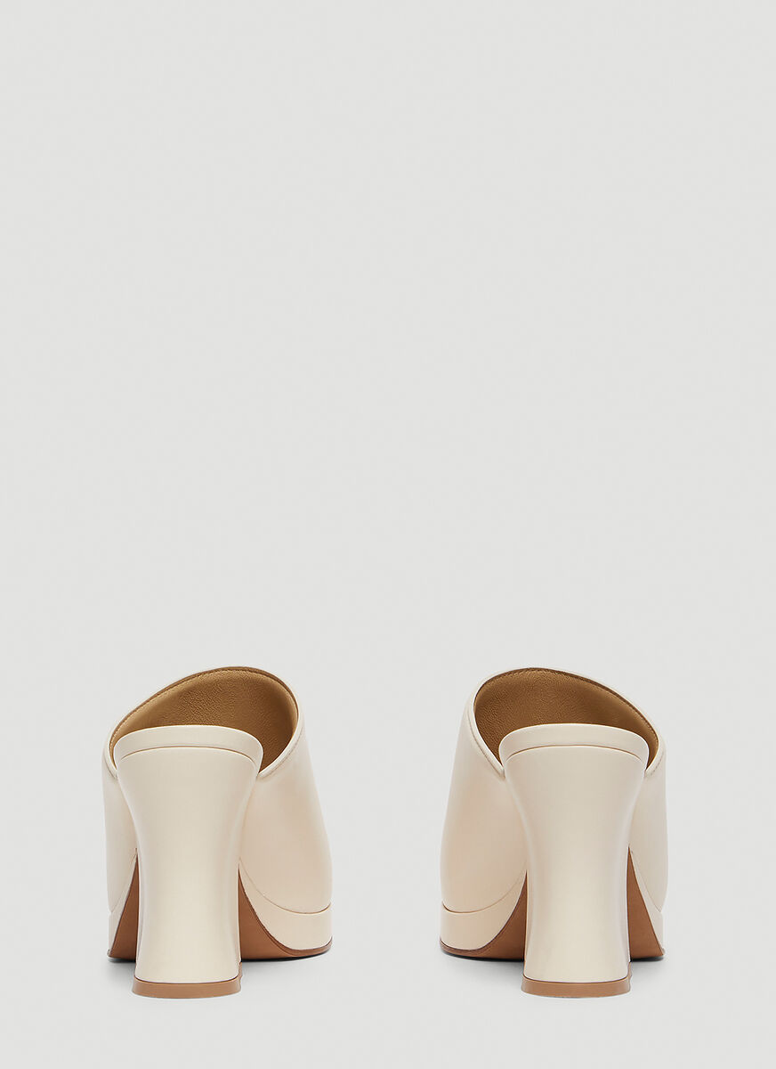 Bottega Veneta Stack Mules In Pattern