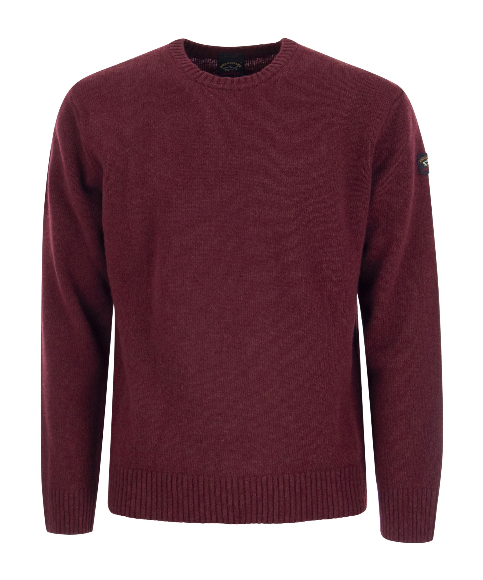 Paul & Shark Round Neck Sweater In Red