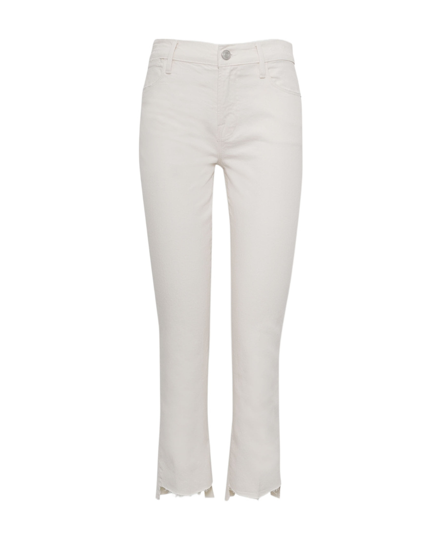 Frame Le High Straight High-rise Straight-leg Stretch-denim Jeans In White