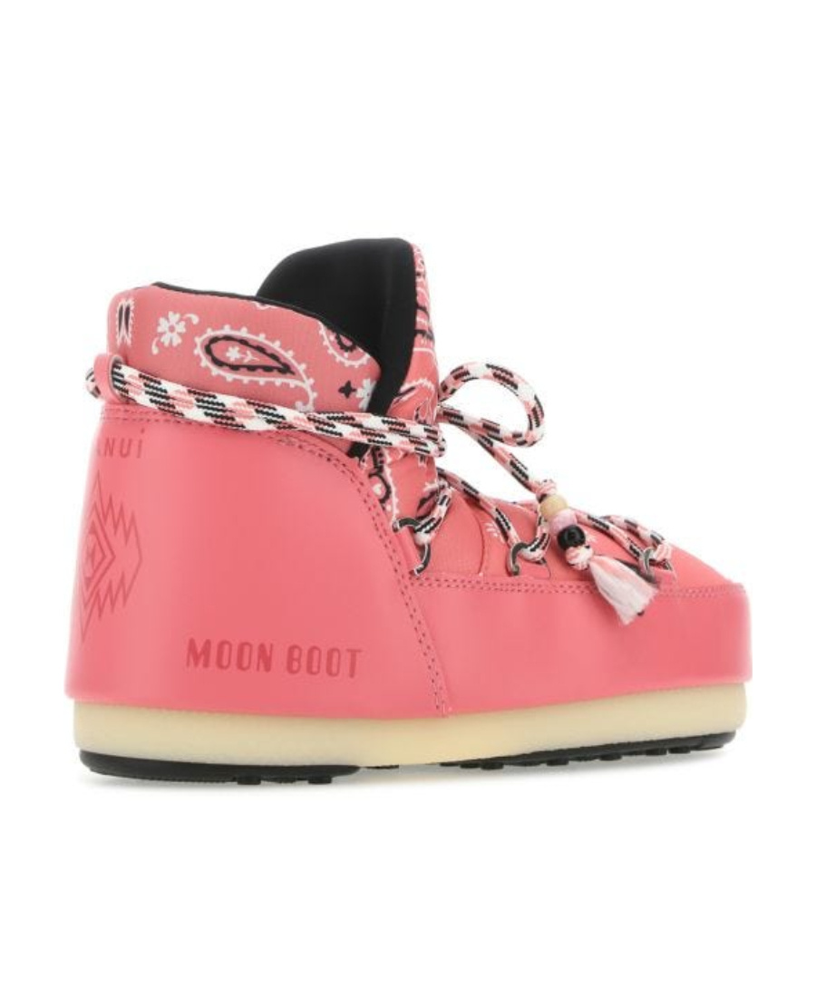 Alanui + Moon Boot Bandana-print Shell And Faux Leather Snow Boots In Multicolor